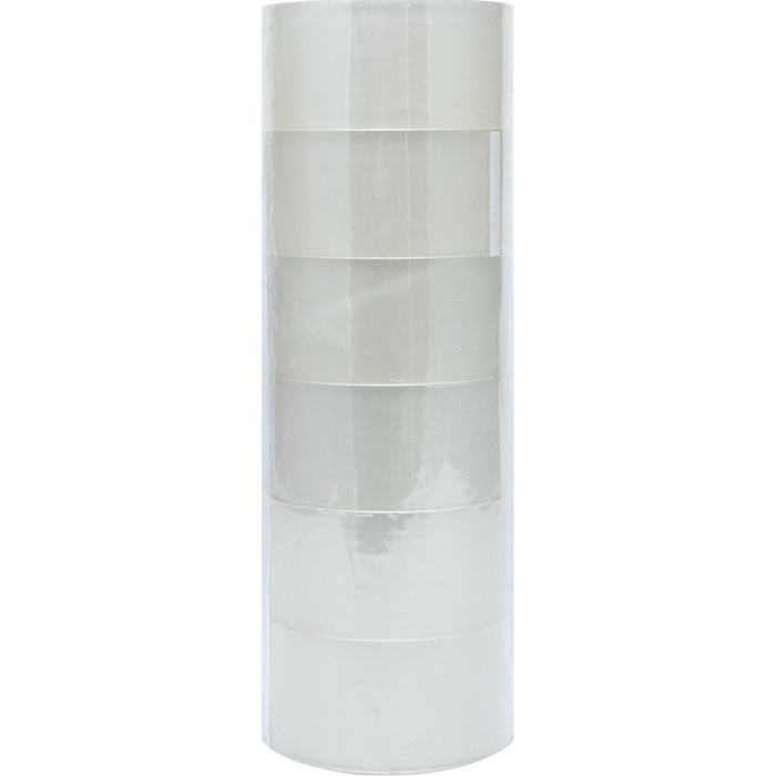 SealRite Clear Packing Tape 2" x 55 Yards - Pack of 6