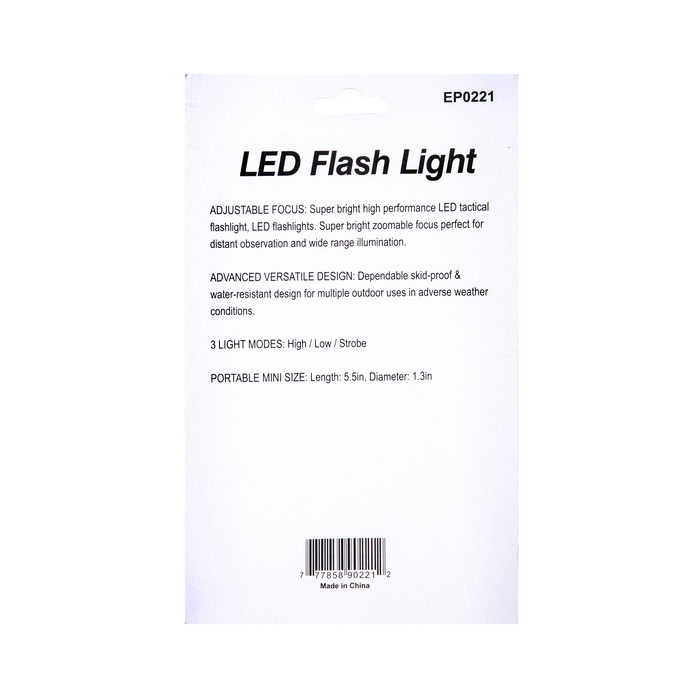 HomeRite Water Resistant LED Flash Light with Batteries